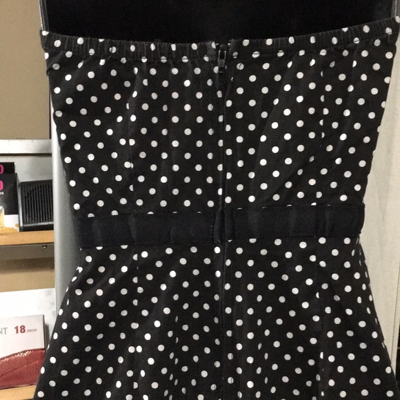 Strapless polka dot summer dress - Picture 6 of 7